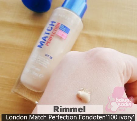 Rimmel London Fondoten : Match Perfection 100 fildişi 1